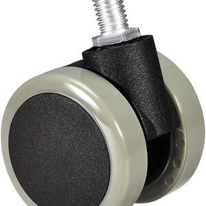 Set of 5 Black and Gray Caster Wheel